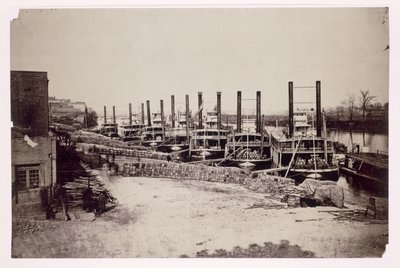 Steamers on the Mississippi by American Photographer